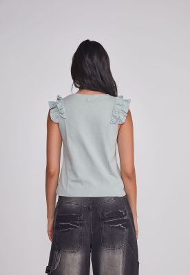 Imagen 2 del producto Peto Mujer Vuelos Manga Verde Sioux