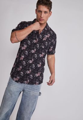 Imagen 2 del producto Camisa Hombre Full Print Gris Sioux