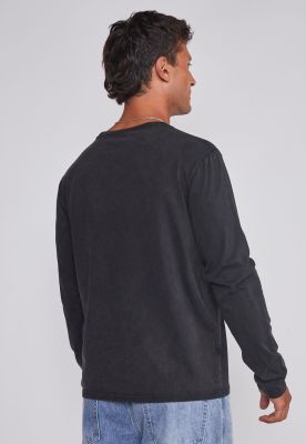Imagen 2 del producto Polera Hombre Lavada Strass Negro Sioux