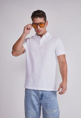Imagen 2 del producto Polera Hombre Piqué Blanco Sioux
