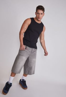 Imagen 2 del producto Polera Sin Manga Hombre Sin Manga Lisa Negro Sioux