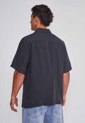 Imagen 2 del producto Camisa Hombre Relaxed 2 Bolsillos Negro Sioux