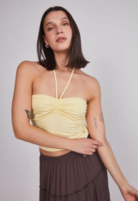 Peto Mujer Lazo Cuello Amarillo Sioux