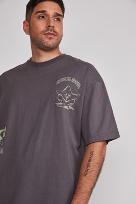 Imagen 2 del producto Polera Hombre Boxy Pegasus Gris Sioux