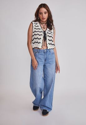 Imagen 2 del producto Peto Mujer Tejido Listado Negro Sioux