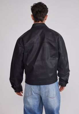 Imagen 2 del producto Chaqueta Hombre Eco Cuero Boxy Fit Negro Sioux