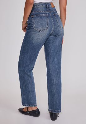 Imagen 2 del producto Jeans Mujer Recto Efecto Desgastado Azul Sioux