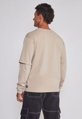 Imagen 2 del producto Polera Hombre Bordado Basic Beige Sioux