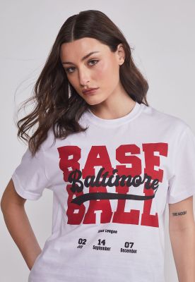 Imagen 2 del producto Polera Mujer Baseball Blanco Sioux