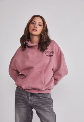 Polerón Mujer Bordado Espalda Rosado Sioux