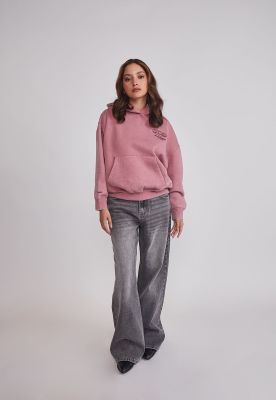 Imagen 2 del producto Polerón Mujer Bordado Espalda Rosado Sioux