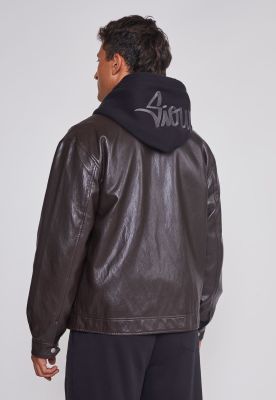 Imagen 2 del producto Chaqueta Hombre Eco Cuero Burdeo Sioux