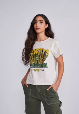 Polera Mujer Beige Always Sioux