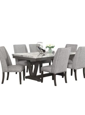 Imagen 2 del producto Juego de Comedor 6 Sillas Moderno Rodeus Mármol DC4093