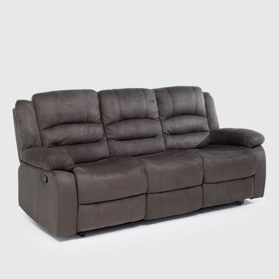 Sofá 3 Cuerpos Reclinable Clásico Martell Gris 98060SGR