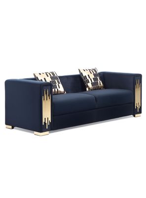 Imagen 2 del producto Sofá Elegante 3 Cuerpo Moderno Negro Spencer