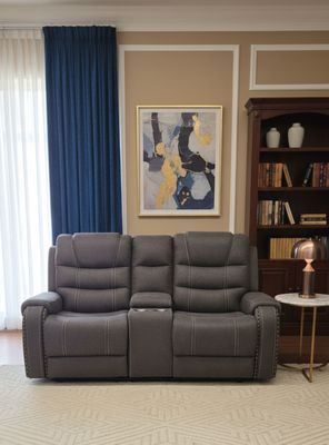 Imagen 1 del producto Sofá 2 Cuerpos Reclinable Gris Moderno Verona 6035LGR