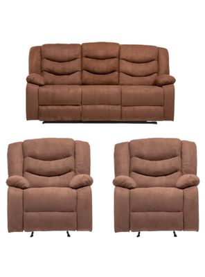 Imagen 2 del producto Living Sofá 3 Cuerpos Reclinable Norman + 2 Berger 2011