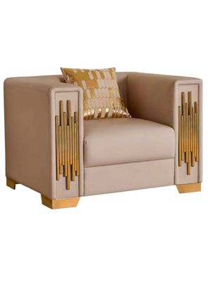 Imagen 2 del producto Sillón Elegante 1 Cuerpo Moderno Beige Spencer SF2001CH