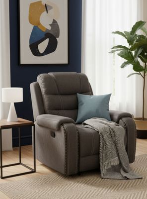 Berger Reclinable y Mecedor Gris Moderno Verona 6035CHGR