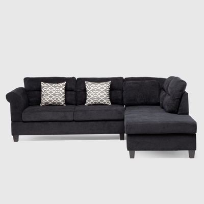 Imagen 2 del producto Sofá Seccional Derecho Tradicional Negro Nebraska KM107RBK