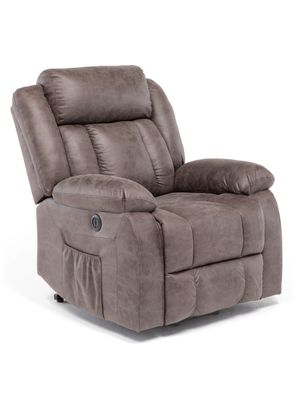Berger Reclinable Moderno Eléctrico Masaje Café KM8822MBR