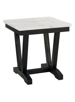 Imagen 2 del producto Mesa Lateral Moderna Mármol Rodeus Blanca T4931E