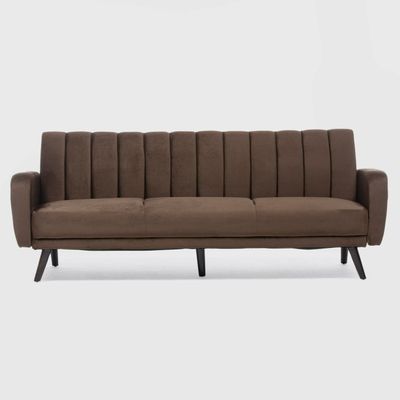 Imagen 2 del producto Sofá Futón 3 Cuerpos Clásico Cambridge Café EG2021BR