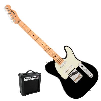 Guitarra Eléctrica Richards Negra + Amplificador 10w