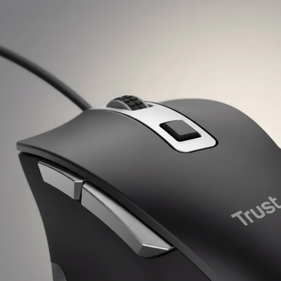 Imagen 2 del producto Mouse Fyda Confort Negro con Cable