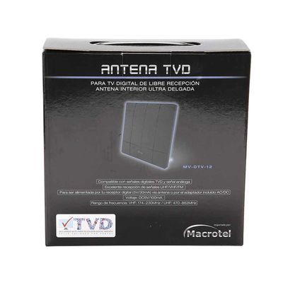 Imagen 2 del producto Antena Digital Macrotel para Interiores Ultra Delgada