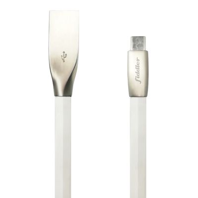 Imagen 2 del producto Cable Micro Usb A Usb 2.0a Fiddler Blanco