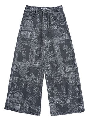 Imagen 2 del producto Jeans Ancho Niña Negro Denim Calce Palazzo