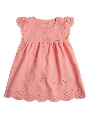 Vestido Tela Bebé Niña Broderie
