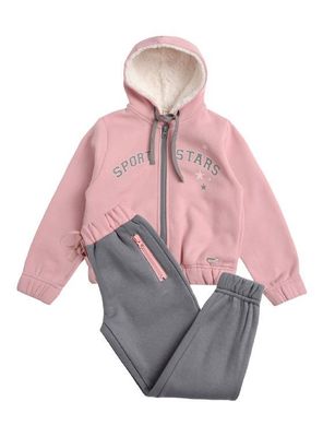 Imagen 1 del producto Conjunto Polerón y Pantalón Buzo Franela Niña