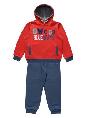 Buzo Franela Niño Bolsillos y Parches