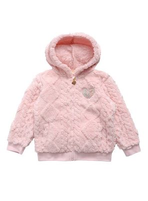 Polerón Peludo Bebé Niña con Gorro