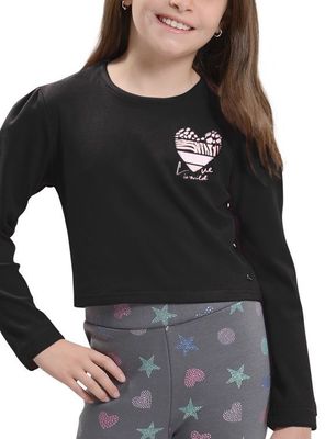 Polera Manga Afranelada larga Niña