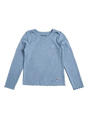 Imagen 2 del producto Polera Manga Larga Niña de Algodón con Bordado