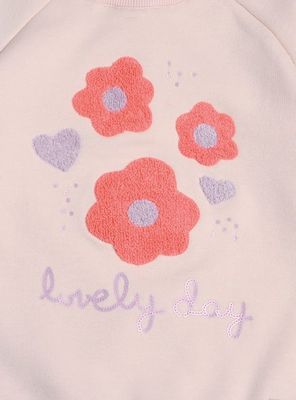 Imagen 2 del producto Polerón Interior Peludo Bebé Niña Flores