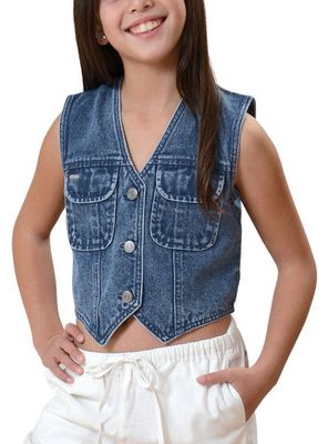 Vest Mezclilla Niña