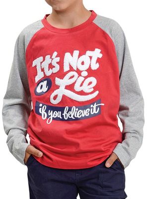 Polera Niño con Aplicación en Relieve