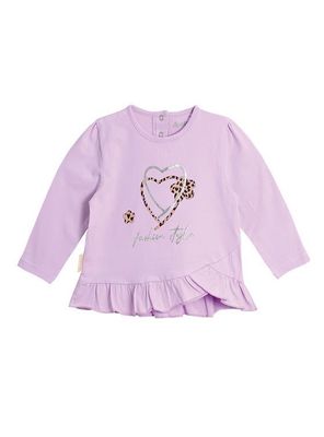 Polera Manga Larga Bebé Niña Corazón