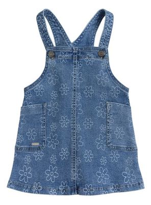 Jumper Mezclilla Bebé Niña con Flores