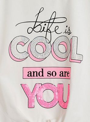 Imagen 2 del producto Polera Niña con Lentejuelas Life Is Cool