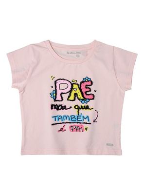 Polera Niña Manga Corta con Estampado