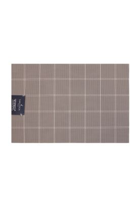 Imagen 2 del producto Pack 4 Individuales de mesa Nautica Home 45x30cm café a cuadros