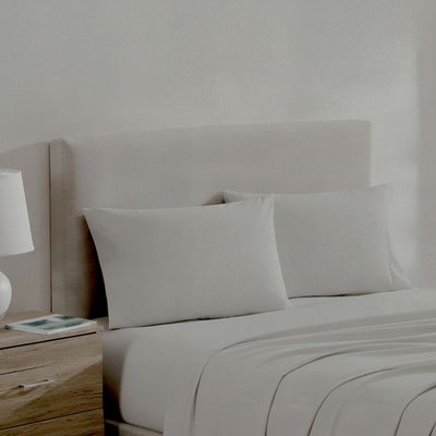 Imagen 2 del producto Juego de sábanas Nautica 4 piezas microfibra 2 plazas gris claro