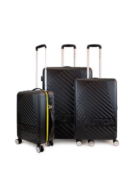 Set de 3 maletas S+M+Nautica Bahamas negra