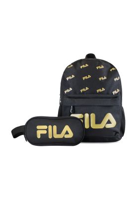 Pack Fila Mochila 10lts Urbanix + Estuche Neceser Spark negro-gold